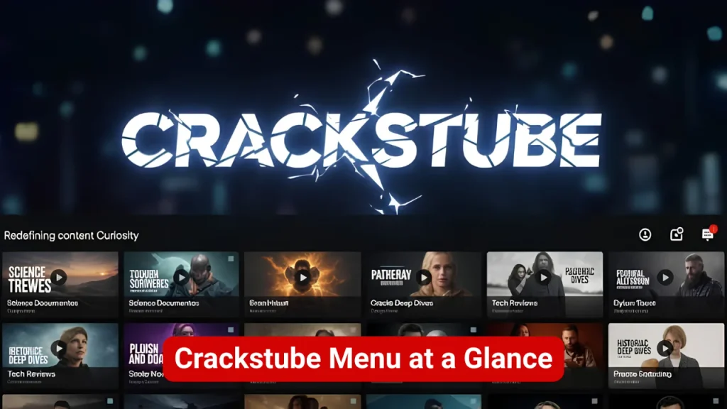 Crackstube Menu at a Glance