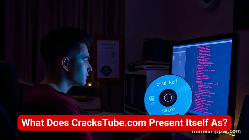 What Does CracksTube.com Present Itself As?